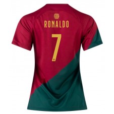 Portugal Cristiano Ronaldo #7 Hjemmedrakt Kvinner VM 2022 Kortermet